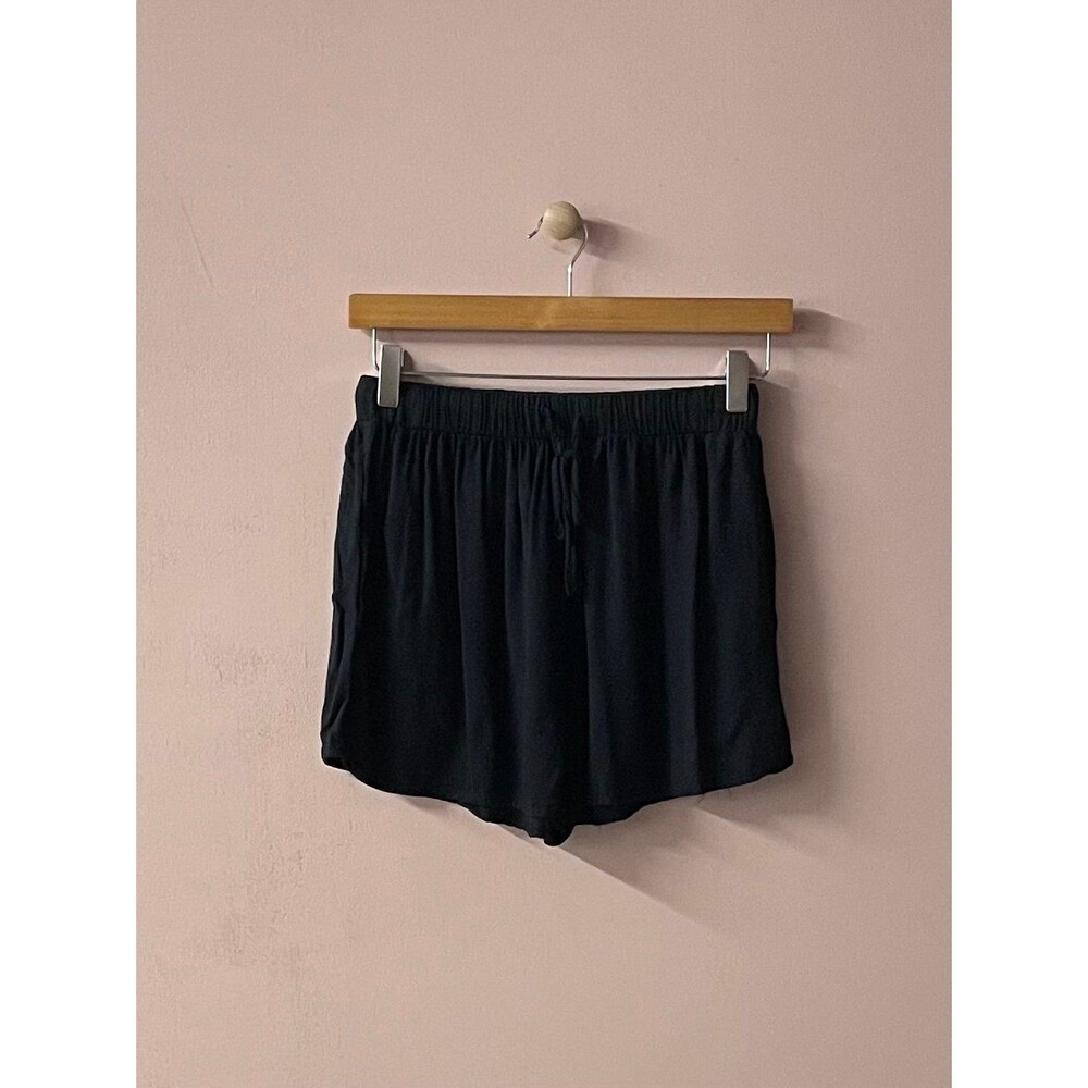 Black Drawstring Waist Short Shorts Size S